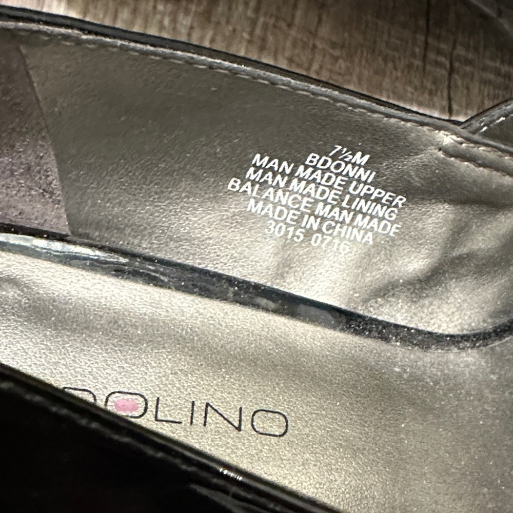 Bandolino Black Patent faux leather heeled Mary Jane Shoes size 7.5 - Picture 5 of 10